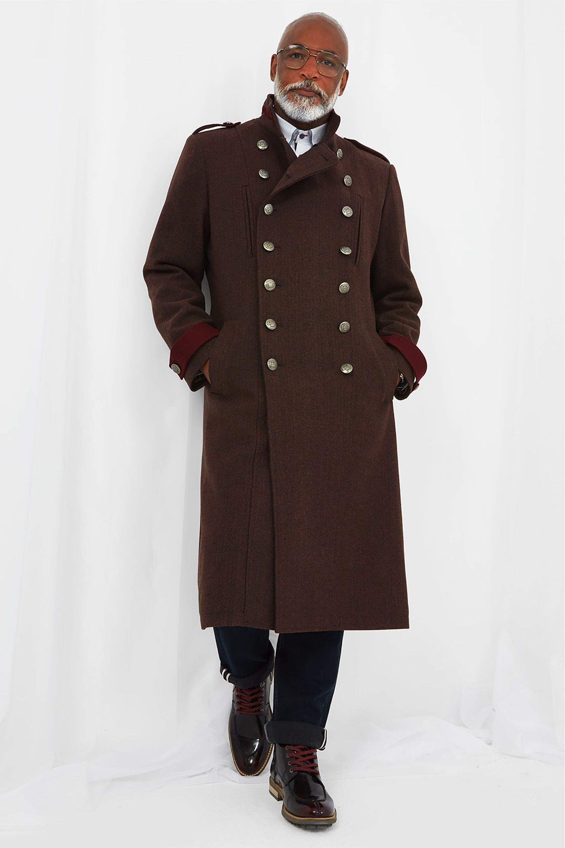Buy Joe Browns Brown Longline Double Breasted Military Style Trench Coat from Next Luxembourg