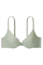 Victoria's Secret PINK Iceberg Green Push Up Cotton Bra - Image 3 of 3