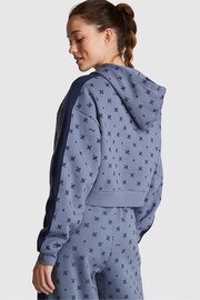 Victoria's Secret PINK Dusty Iris Blue Print Fleece Hoodie - Image 2 of 4