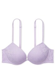 Victoria's Secret PINK Lilac Purple Shine Strap Lace Super Push Up Bra - Image 3 of 4
