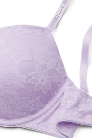 Victoria's Secret PINK Lilac Purple Shine Strap Lace Super Push Up Bra - Image 4 of 4