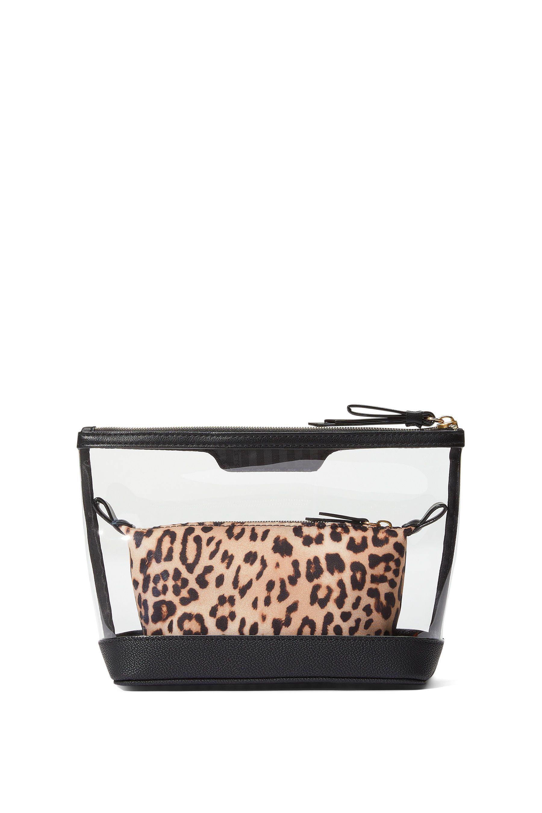 Buy Victoria s Secret Luxe Leopard Brown AM PM Makeup Bag Duo from the Next UK online shop