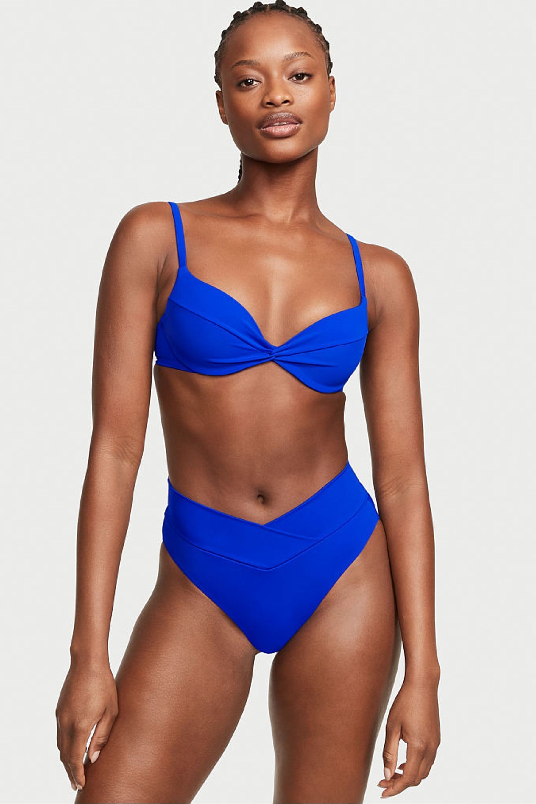 Buy Victoria s Secret Blue Oar Push Up Swim Bikini Top from Next Ireland