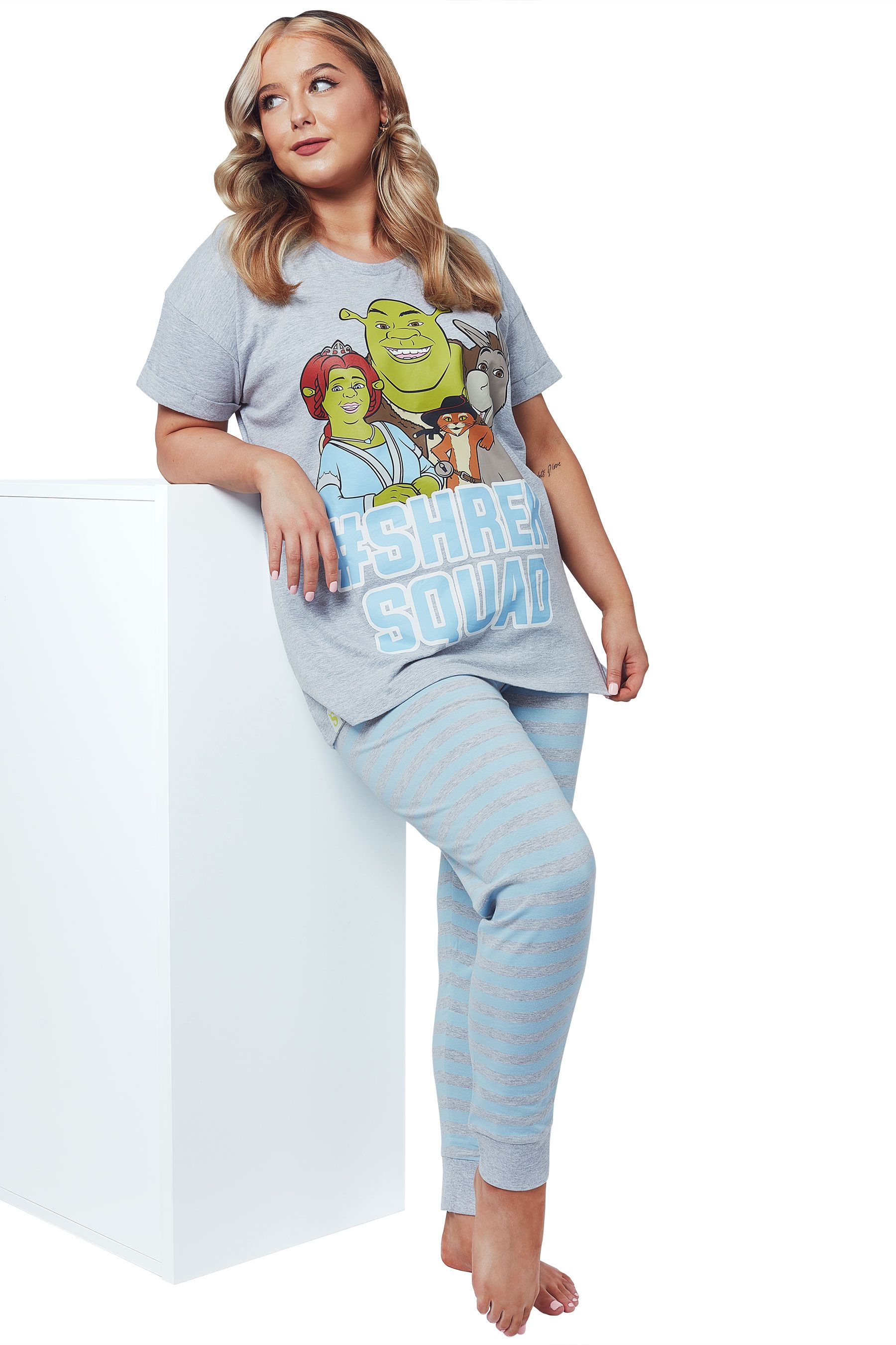 Buy Character Grey Shrek Ladies Pyjamas from Next Ireland