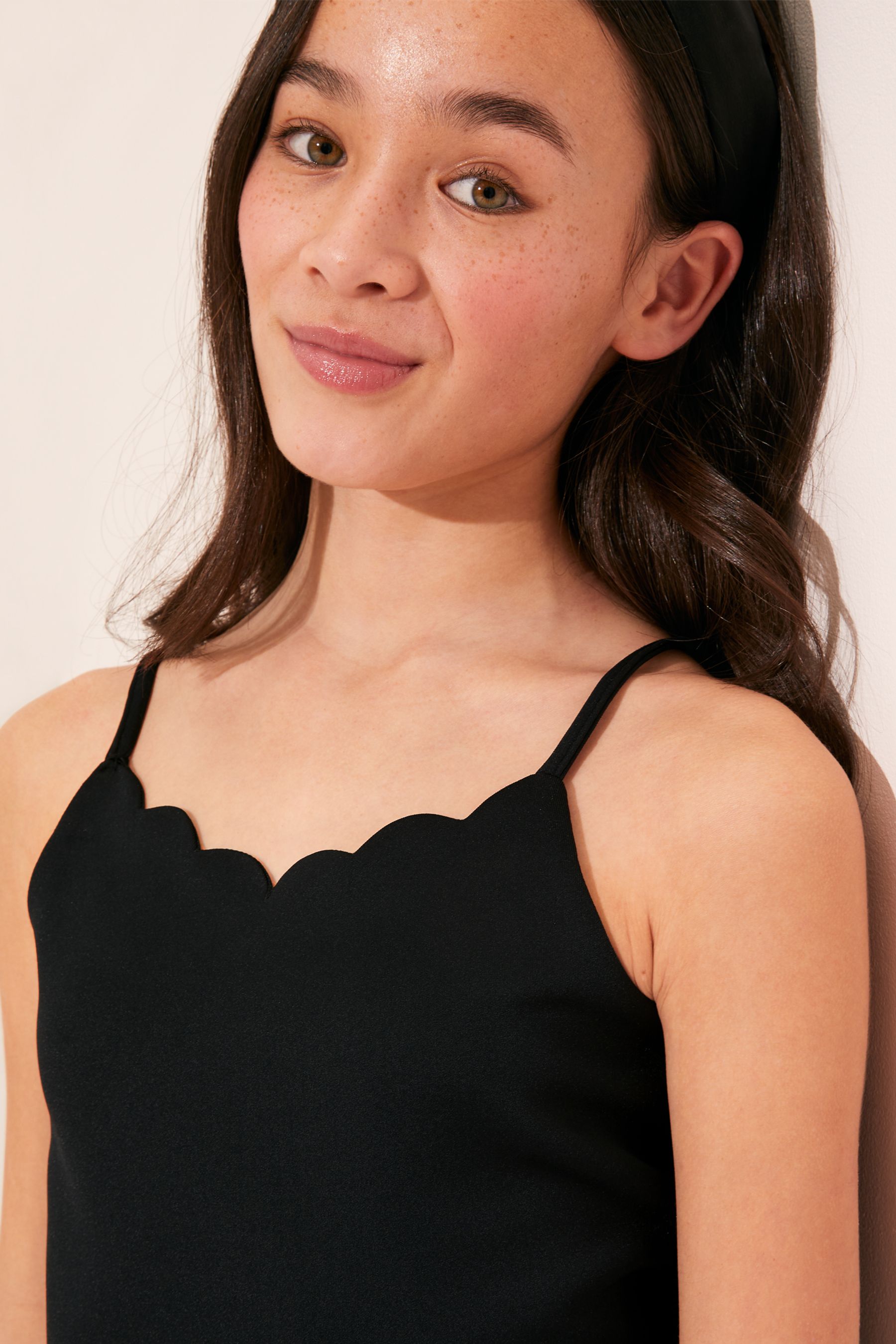 Buy Lipsy Black Scallop Neck Scuba Skater Dress from Next Luxembourg