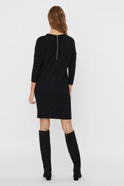 VERO MODA Black 3/4 Sleeve Knitted Dress - Image 3 of 5