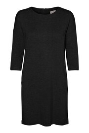 VERO MODA Black 3/4 Sleeve Knitted Dress - Image 5 of 5