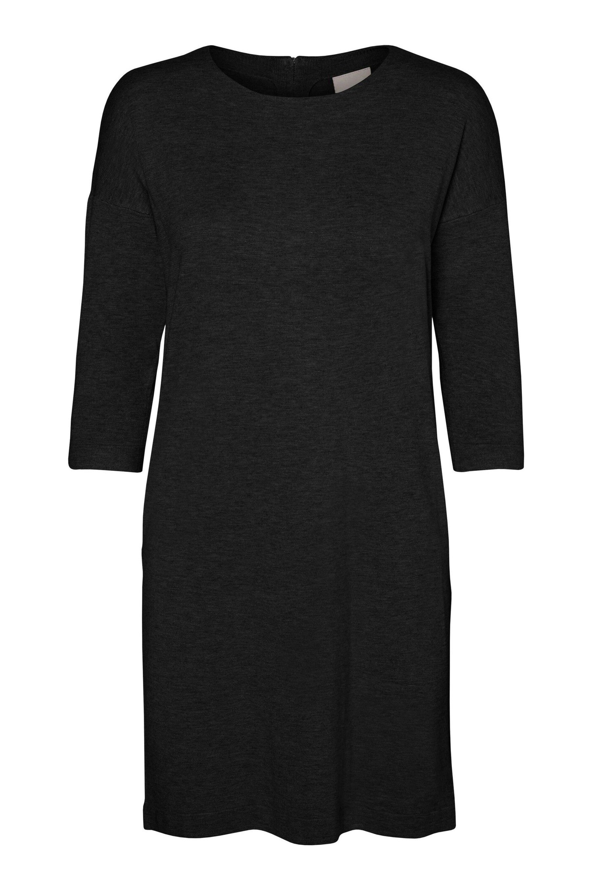 VERO MODA Black 3/4 Sleeve Knitted Dress - Image 5 of 5