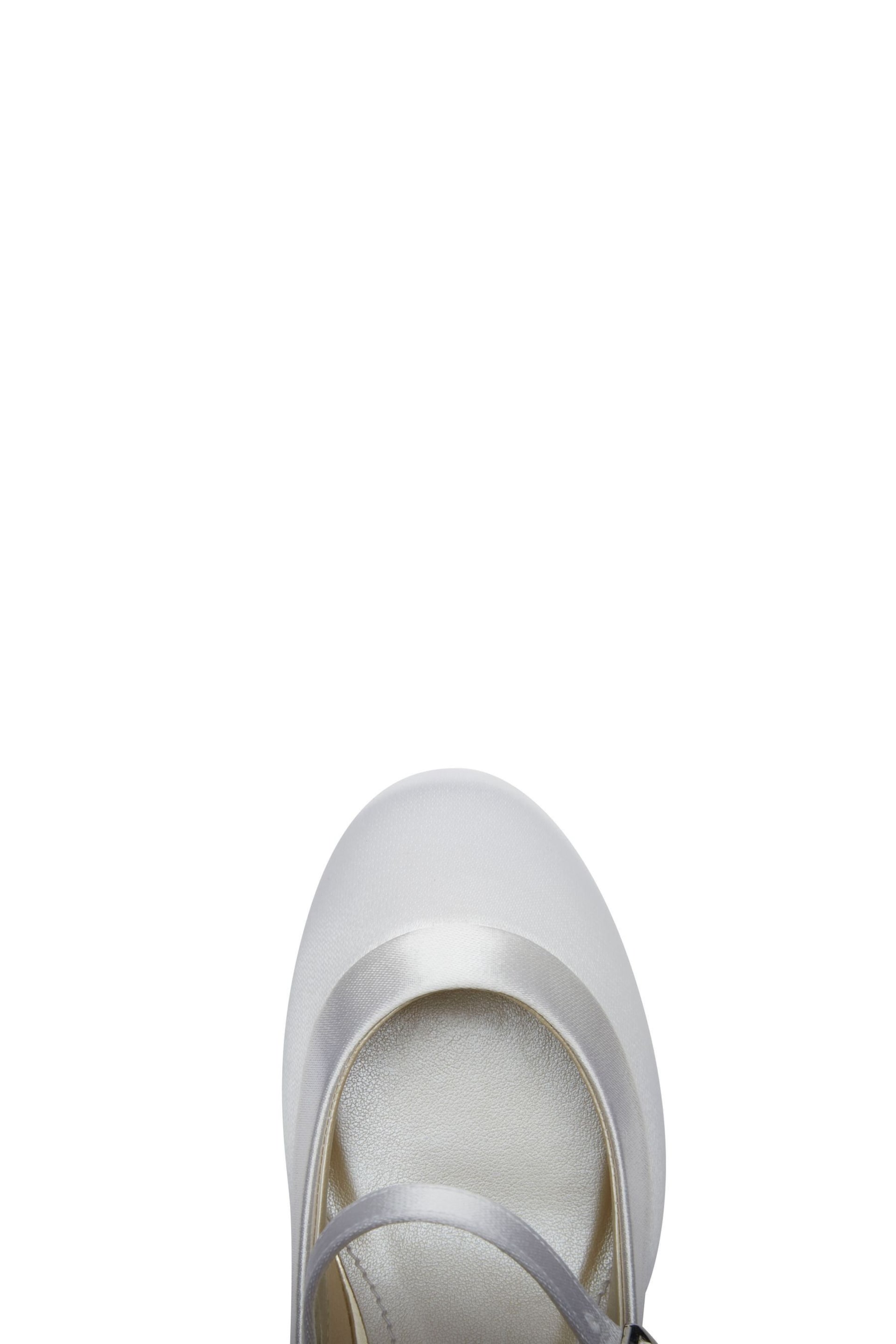 Rainbow Club White Maisie Satin Bridesmaid  Shoes - Kids - Image 5 of 5