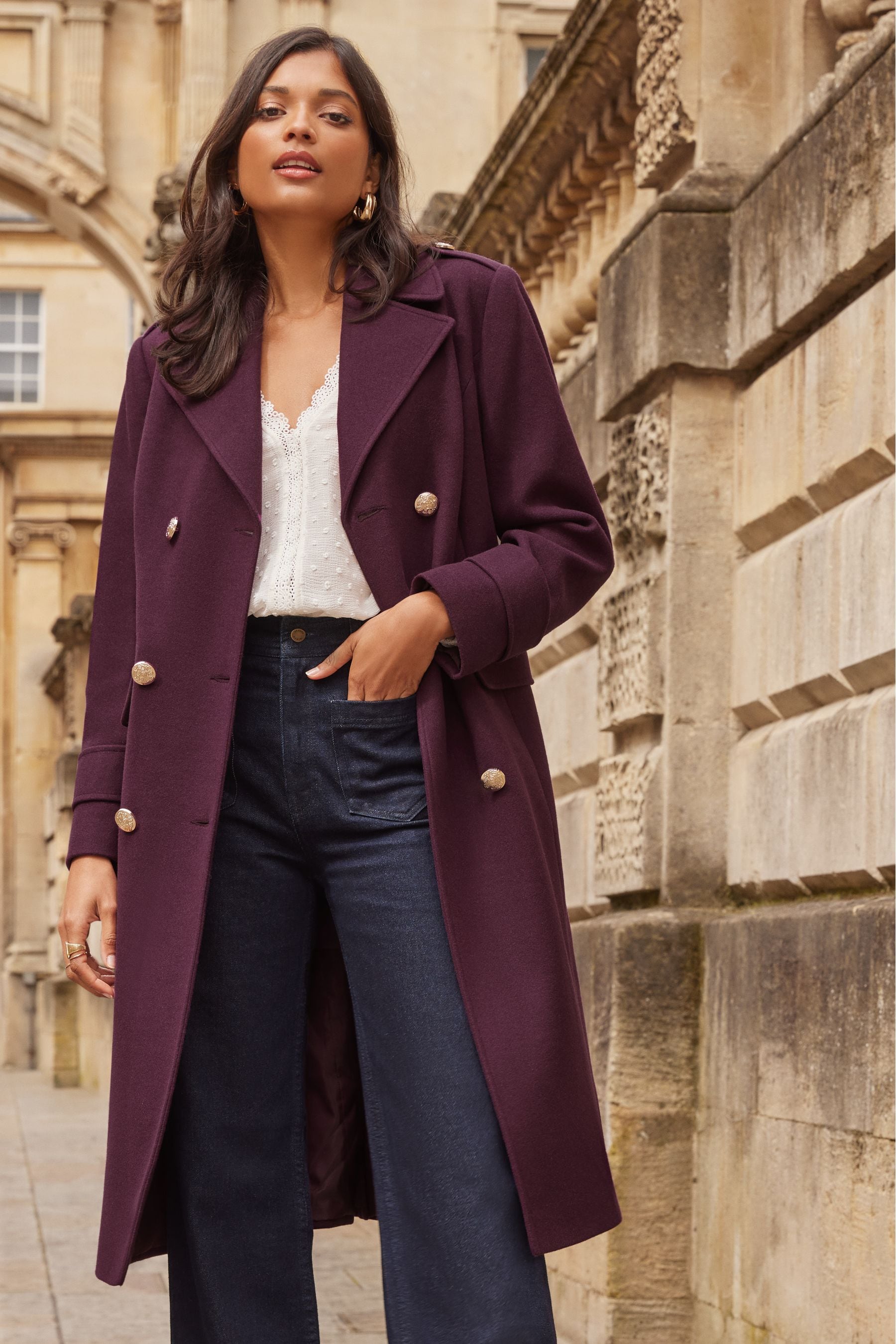Next lilac coat online