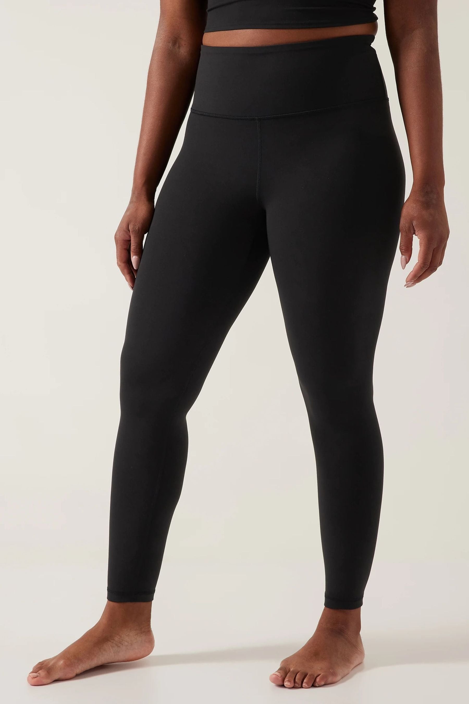 Black Athleta Elation High Waisted Leggings