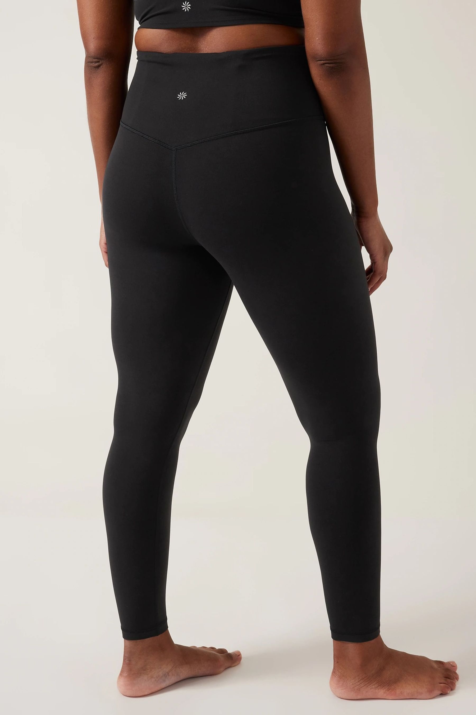 Black Athleta Elation High Waisted Leggings