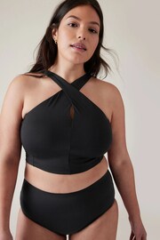 Athleta Black D-DD Cup Crossed Bikini Top - Image 4 of 5