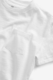 Gap White Pocket Short Sleeve Crew Neck T-Shirt (4-13yrs) - Image 3 of 3