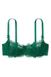 Victoria's Secret Spruce Green Lace Unlined Balcony Bra - Image 3 of 3