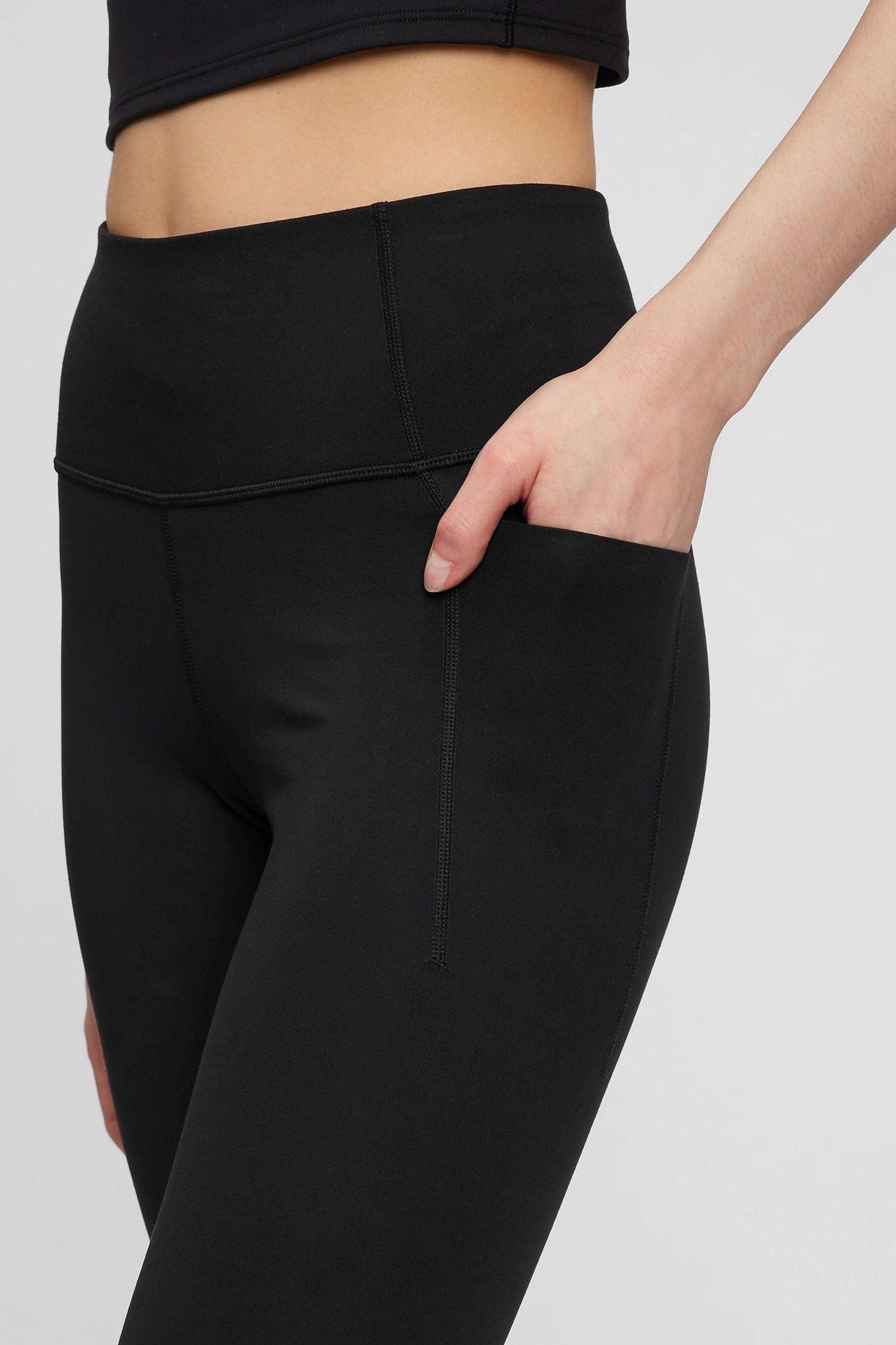 Buy Gap Black High Waisted Power Stretch Full Length Pocket Leggings from the Next UK online shop