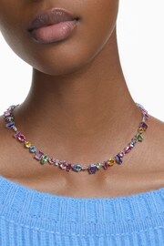 Swarovski Silver Gema Mixed Cuts Necklace - Image 4 of 5