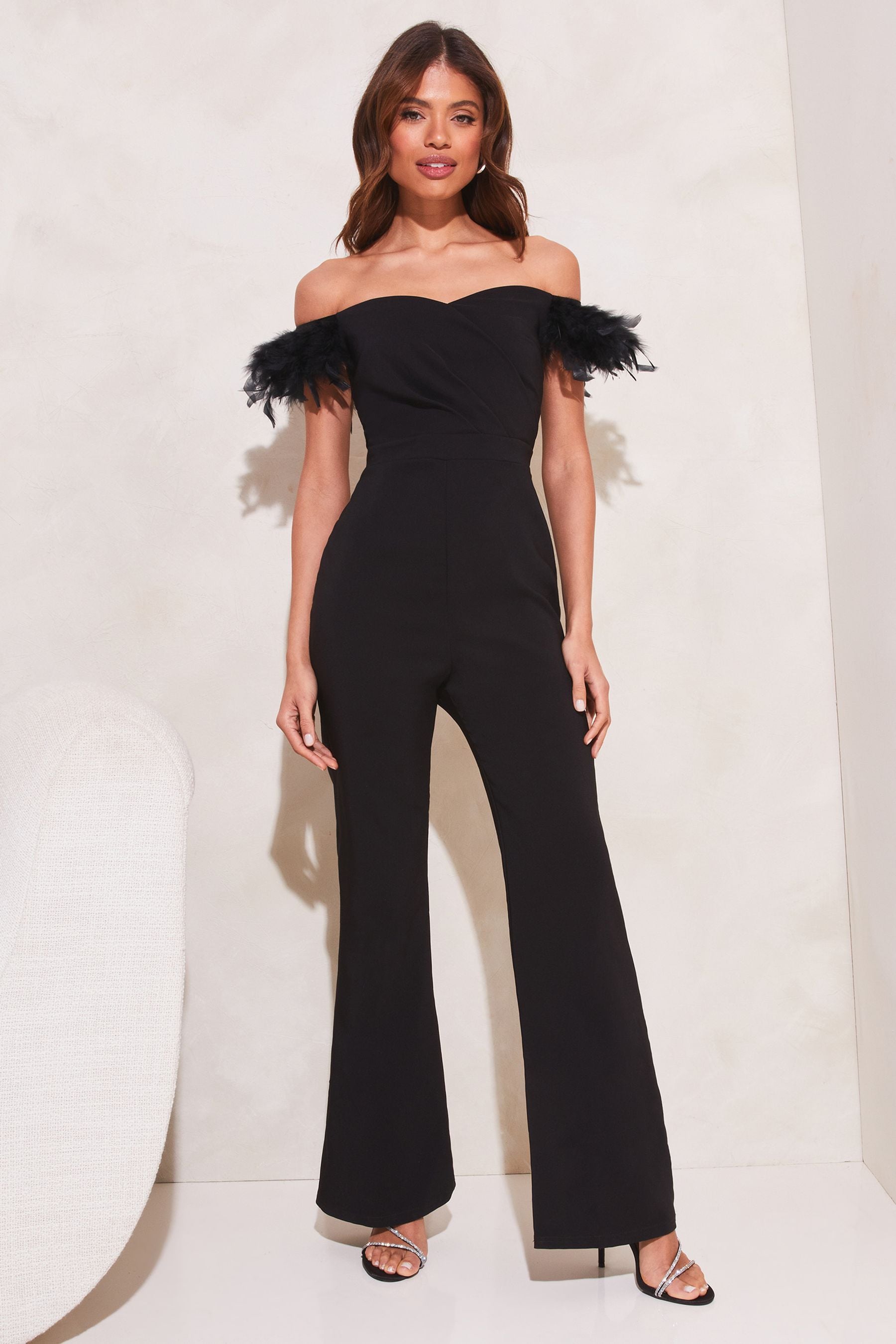Lipsy black jumpsuit sale