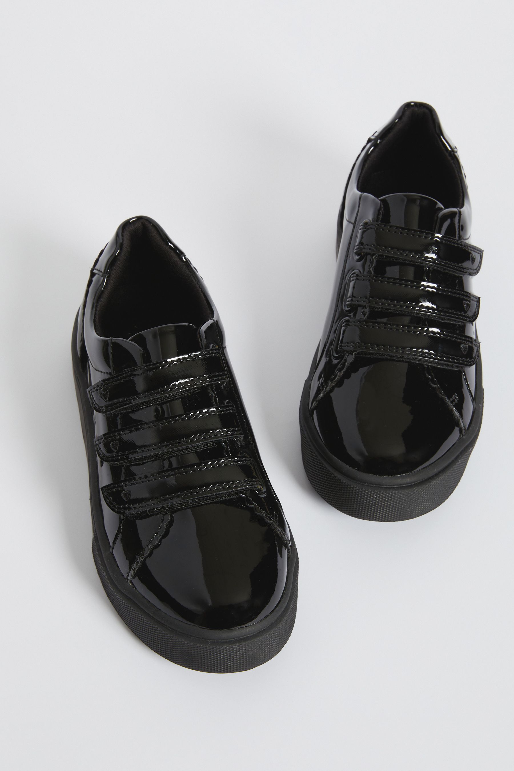 Buy Lipsy Black Patent Velcro School Trainer from the Next UK online shop