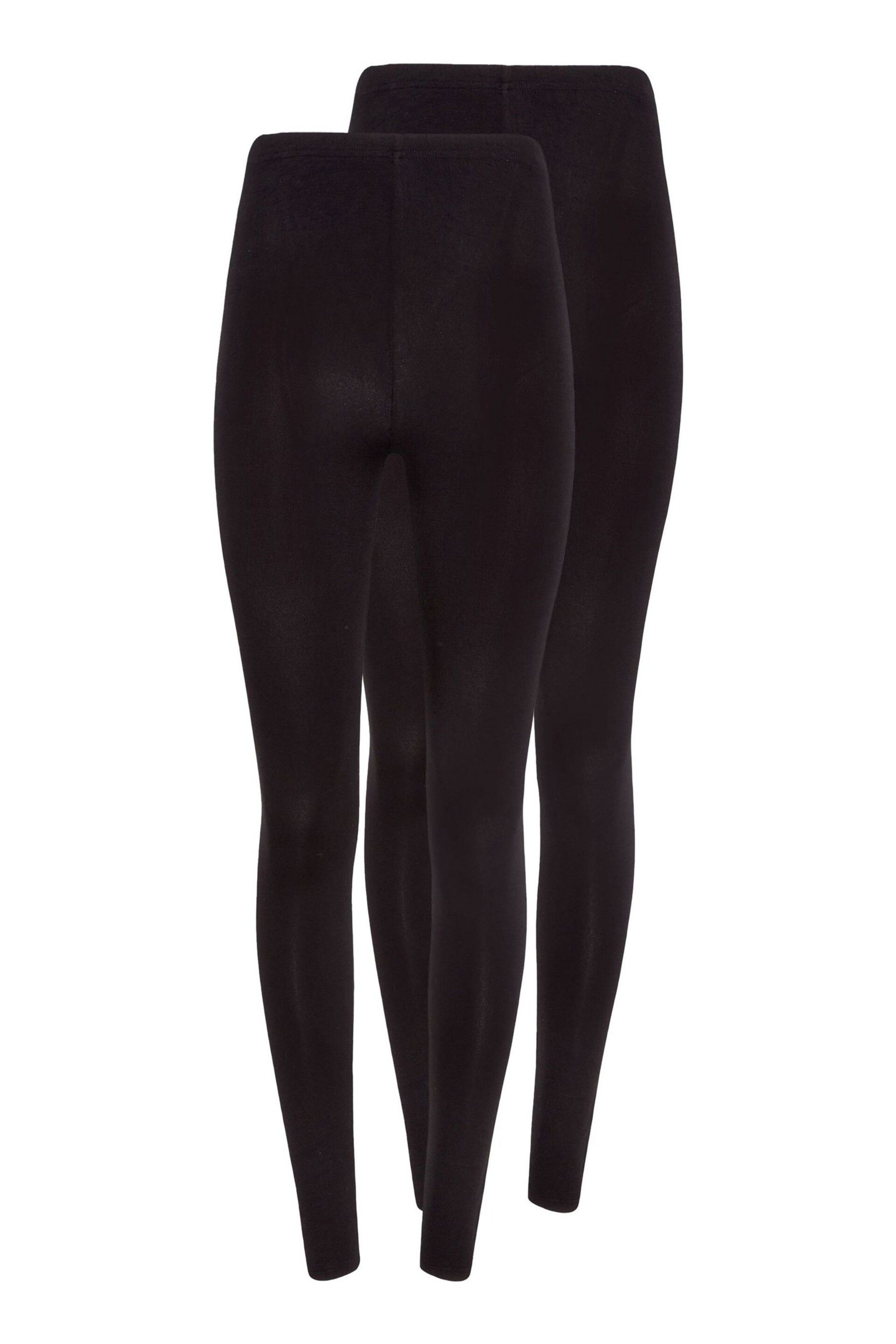 PixieGirl Petite Black 2 Pack Basic Legging - Image 2 of 3