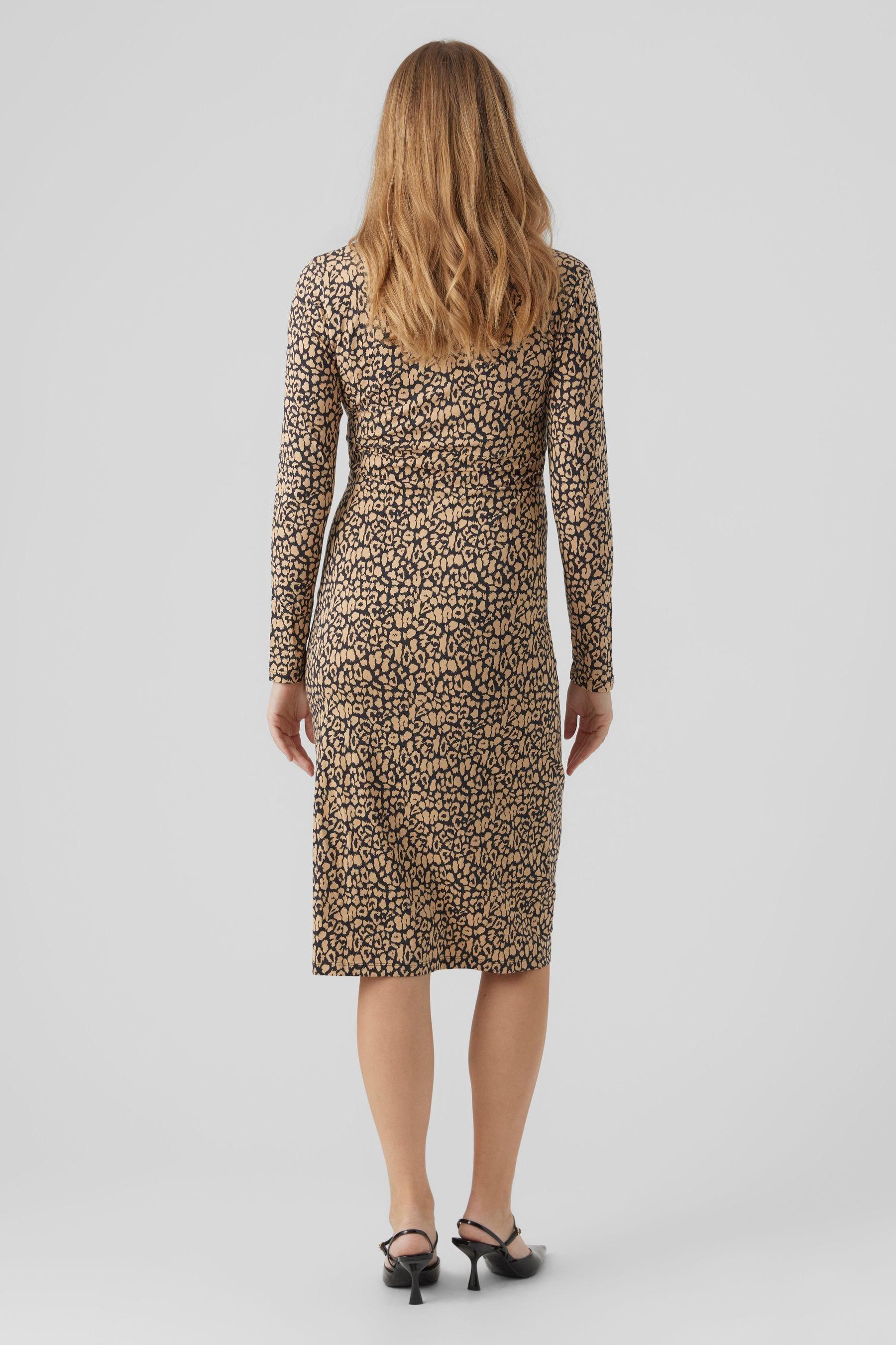 Buy Mamalicious Brown Maternity Jersey Split Hem Midi Nursing Dress from Next Luxembourg
