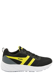 Gola Black Men's Typhoon RMD Mesh Lace-Up Running Trainers - Image 1 of 4