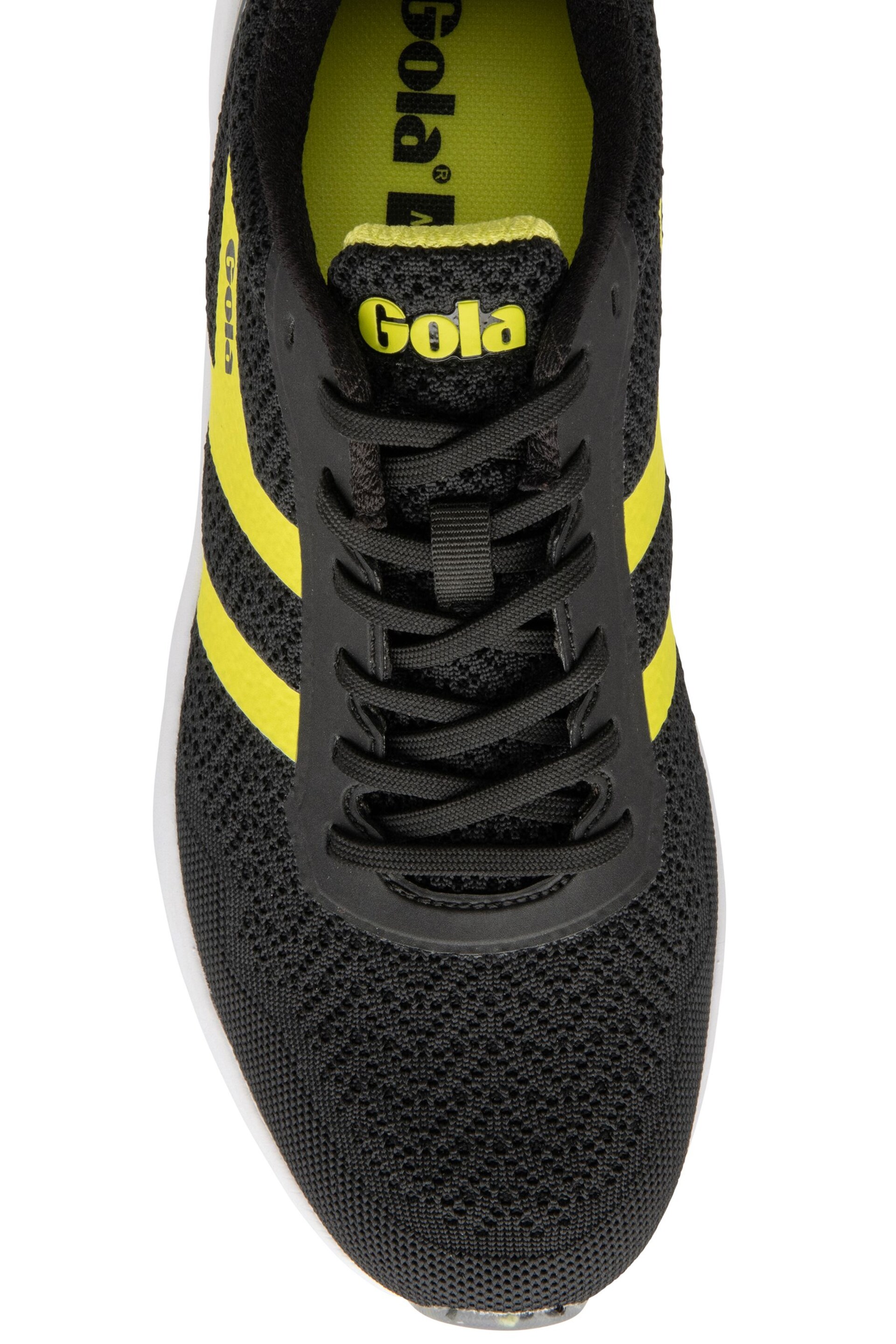 Gola Black Men's Typhoon RMD Mesh Lace-Up Running Trainers - Image 4 of 4