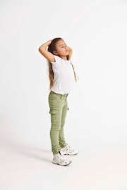 ONLY KIDS Green Slim Fit Utility Cargo Denim Jeans With Adjustable Waist - Image 3 of 4