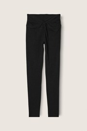 Victoria's Secret PINK Pure Black Cotton Twist Waist Legging - Image 4 of 4