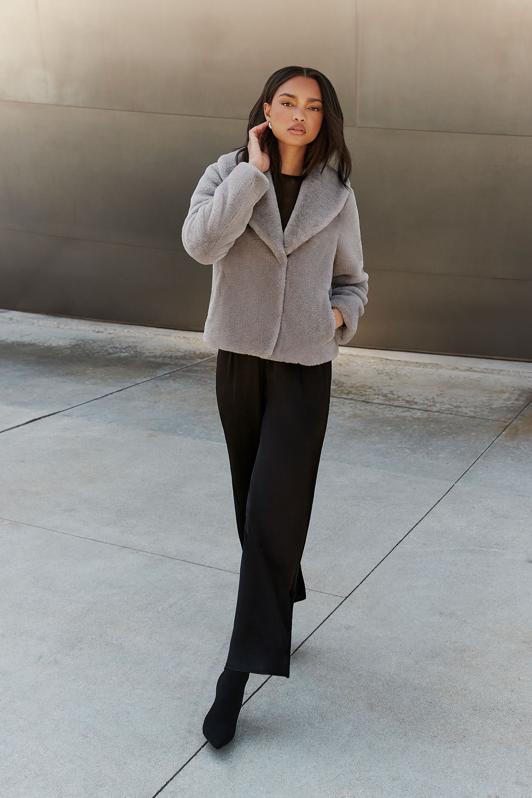 Lipsy coat with shawl collar top