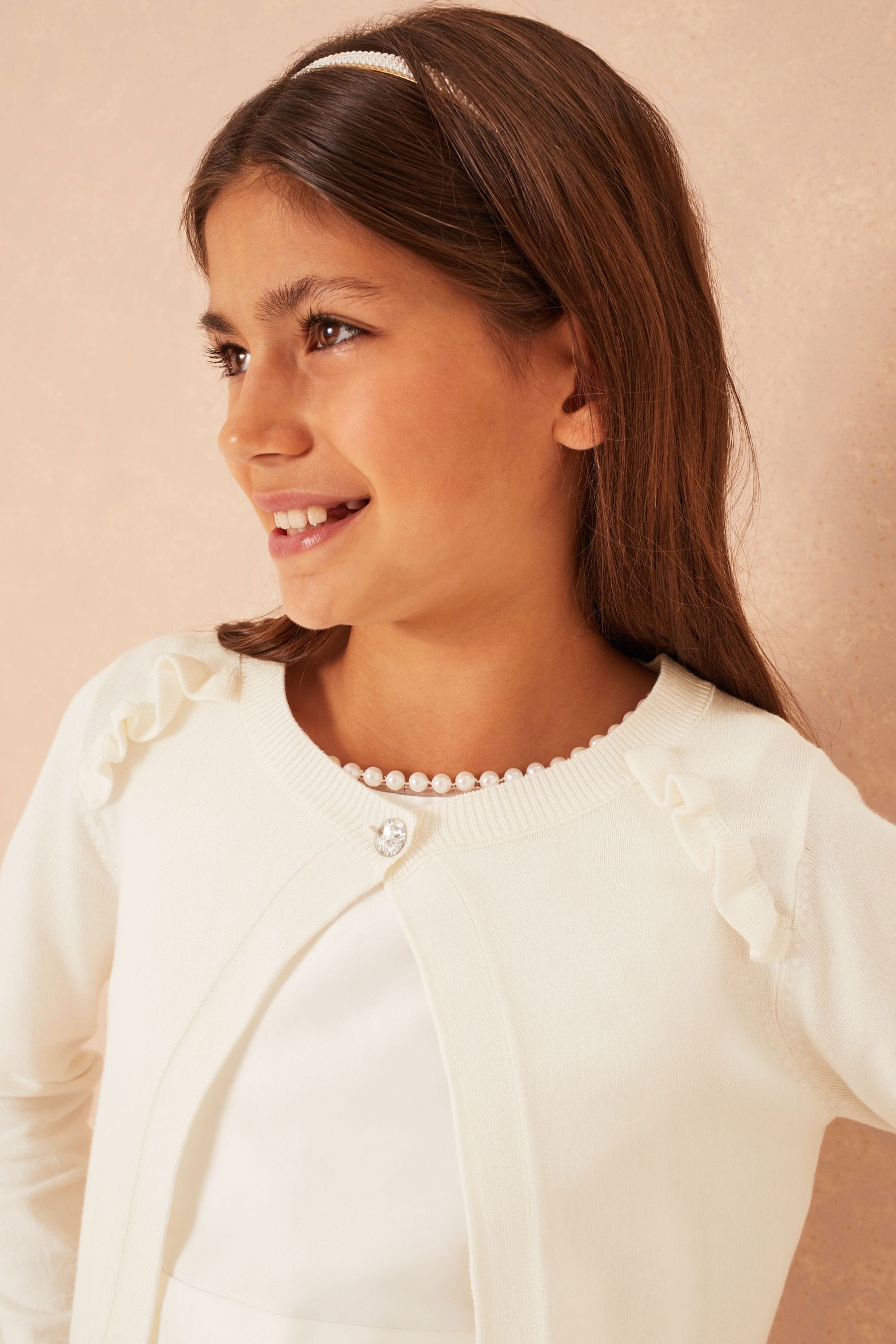 Ivory bolero cardigan top