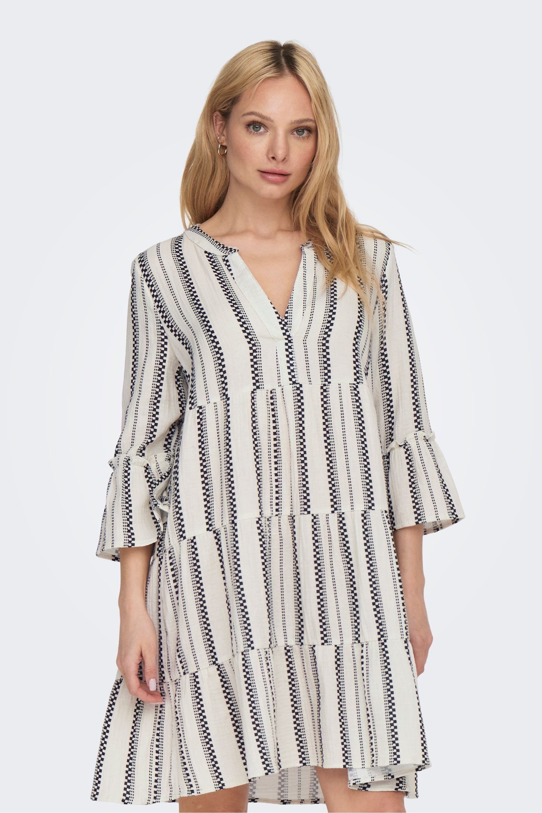 Only printed smock dress hot sale