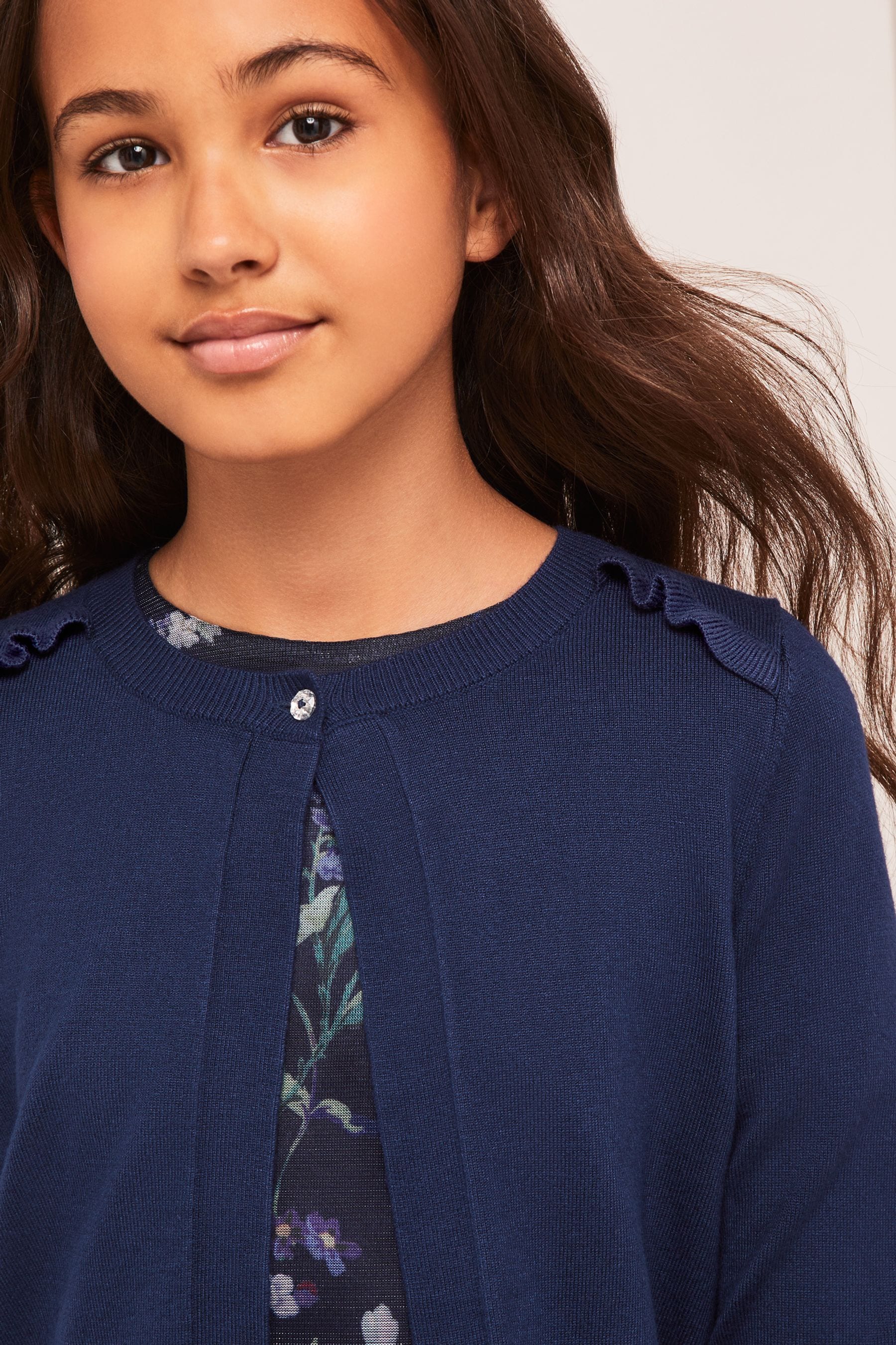 Girls navy bolero cardigan discount
