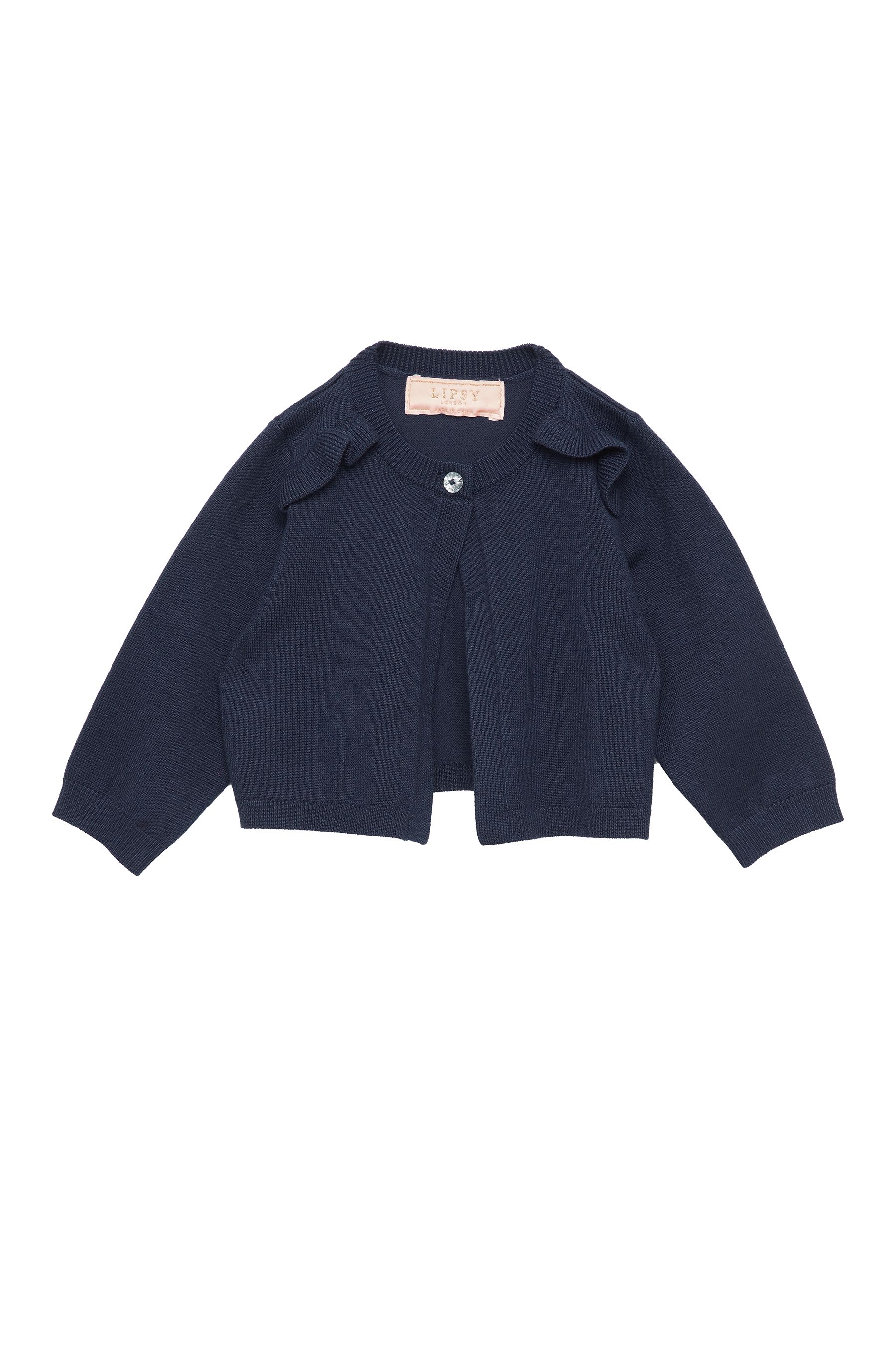 Childrens navy bolero cardigan top