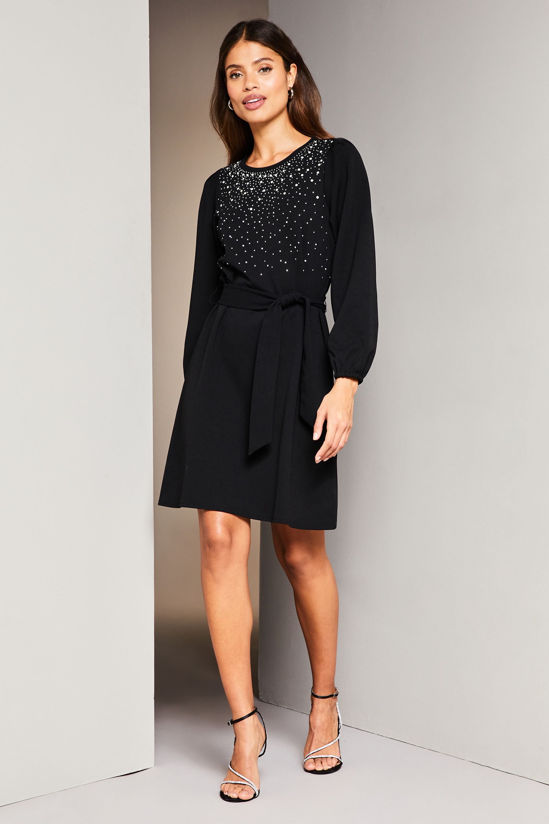 Lipsy sequin scatter shift dress deals