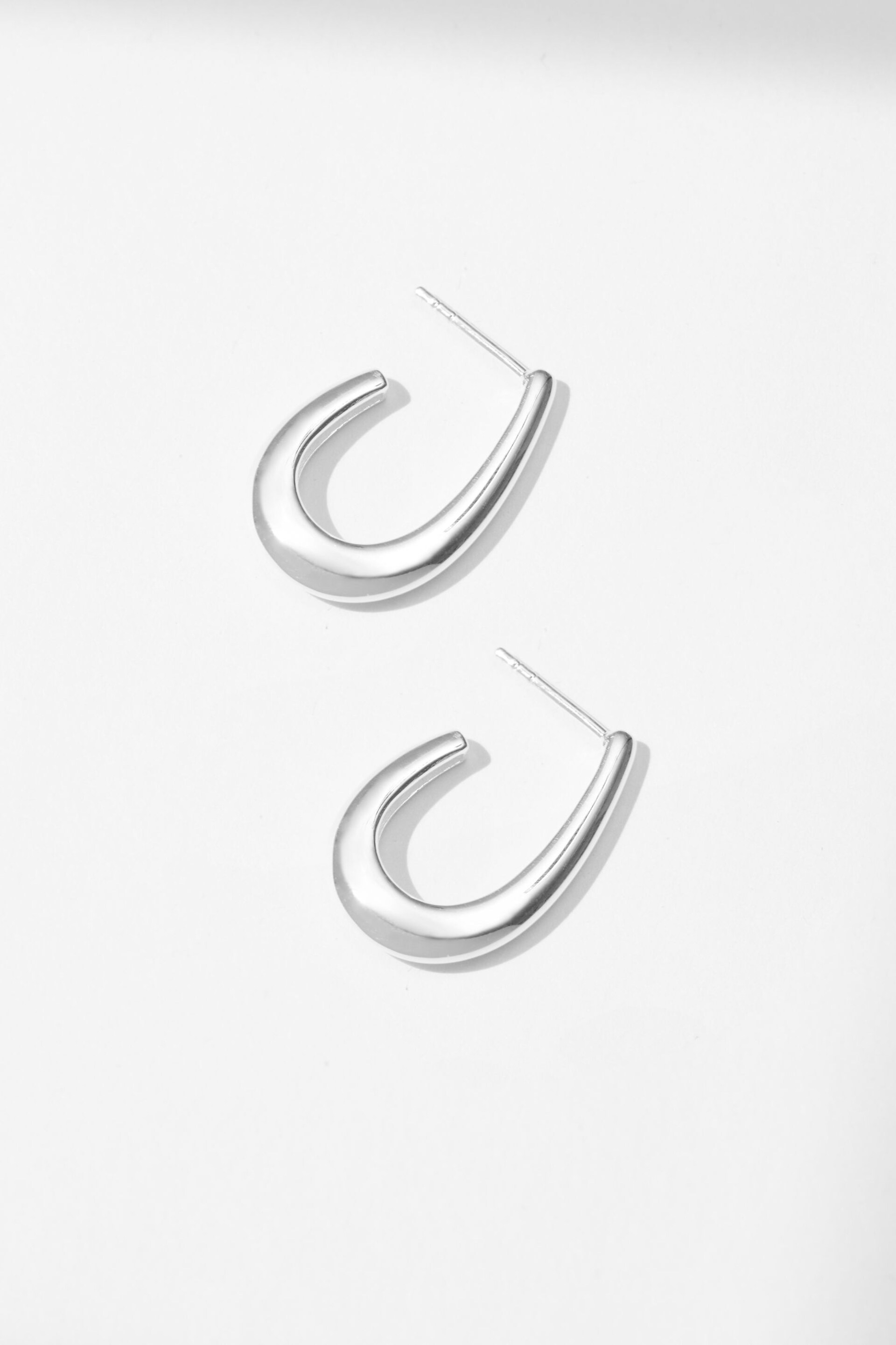 Simply Silver Silver Polished Hoop Earrings - Image 1 of 3