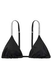 Victoria's Secret Nero Black Triangle Shine Strap Swim Bikini Top - Image 3 of 3