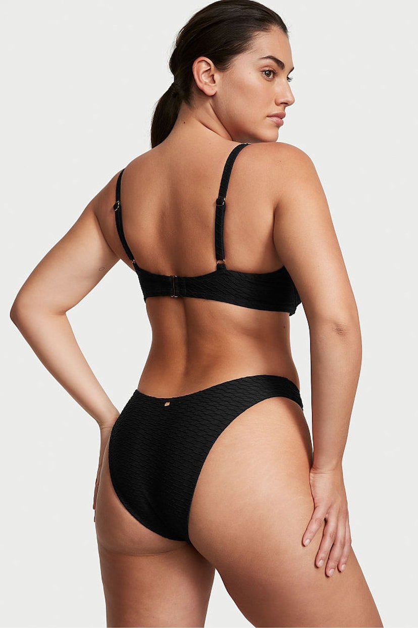 Victoria's Secret Black Fishnet Brazilian Swim Bikini Bottom - Image 2 of 3