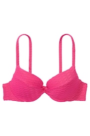 Victoria's Secret Forever Pink Fishnet Push Up Swim Bikini Top - Image 3 of 4