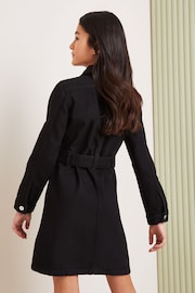 Lipsy Black Denim Dress (2-16yrs) - Image 3 of 4