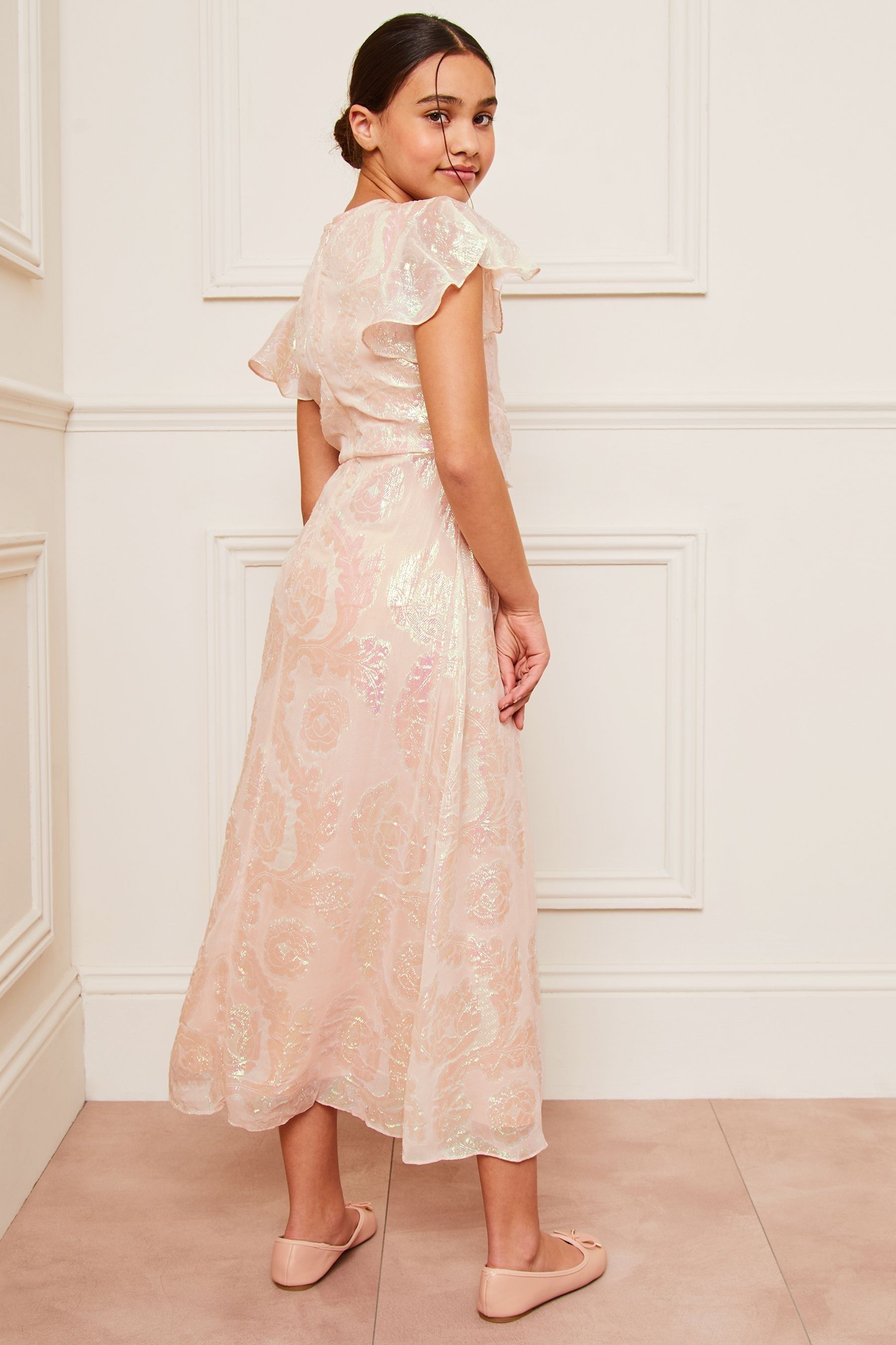 Pink maxi occasion dress best sale