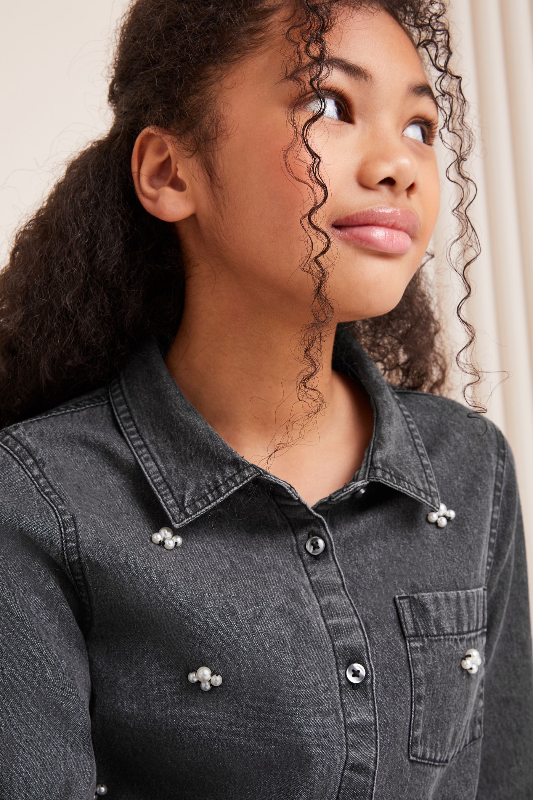 Diamante denim shirt store