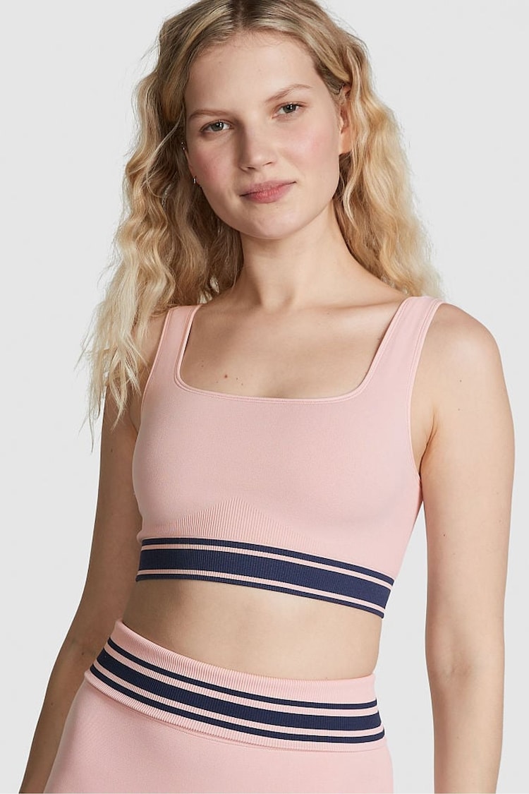 Victoria's Secret PINK Wanna be Pink Seamless Sports Bra - Image 1 of 3