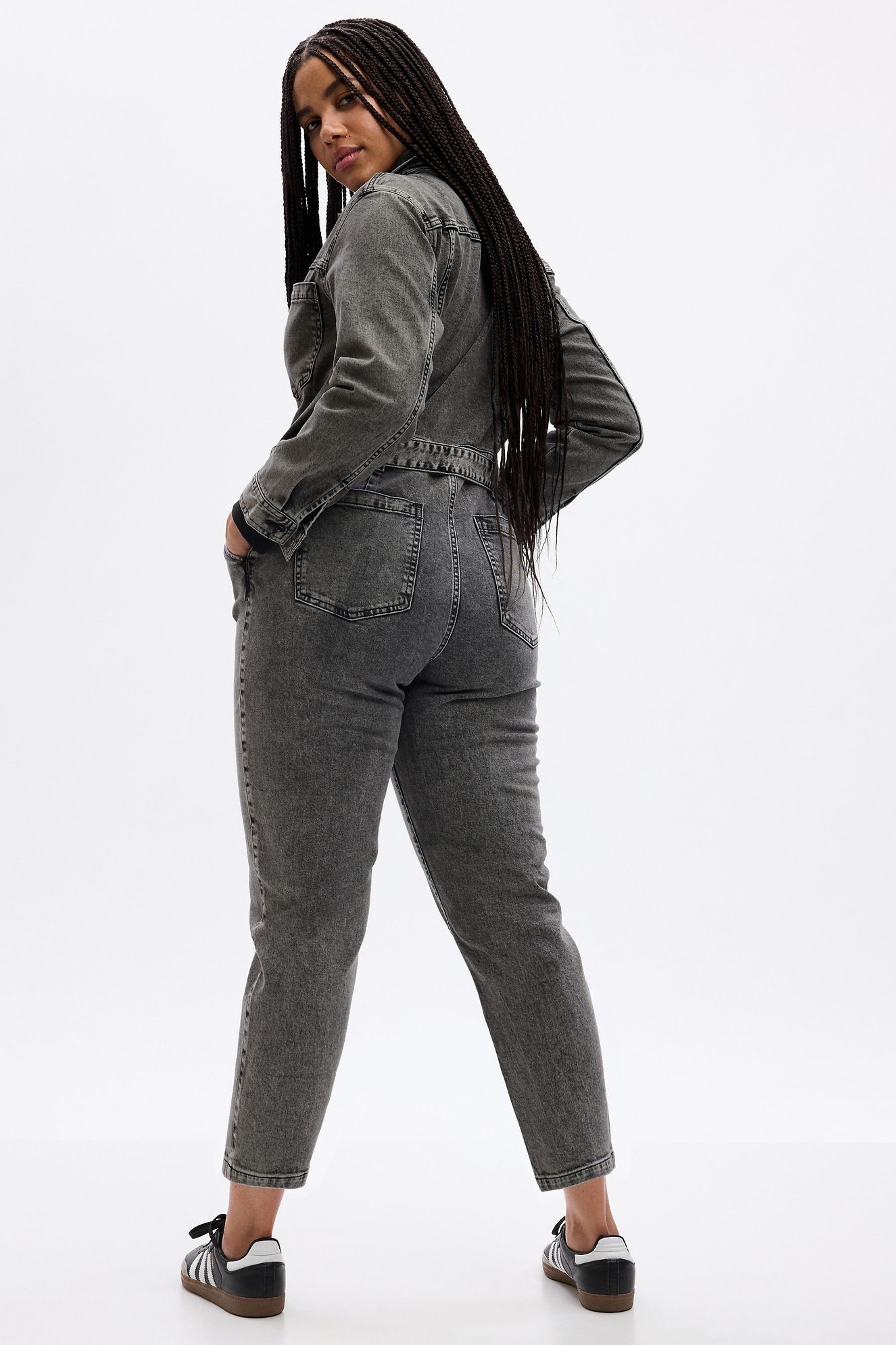 Buy Gap Grey Denim Utility Jumpsuit from Next Ireland