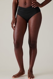 Athleta Black High Waist Crossover Bikini Bottoms - Image 1 of 5