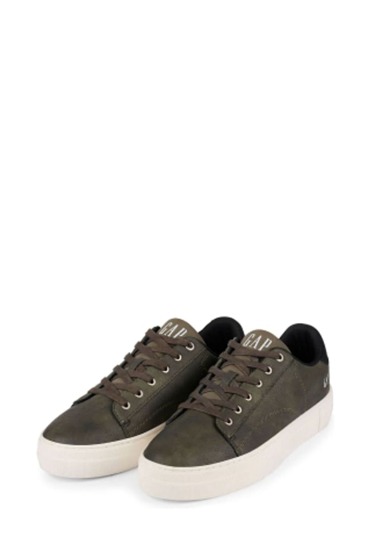 Gap Khaki Green Portland Low Top Trainers - Image 1 of 5