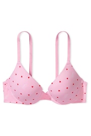 Victoria's Secret PINK Pink Bubble Heart Script Push Up Bra - Image 3 of 3