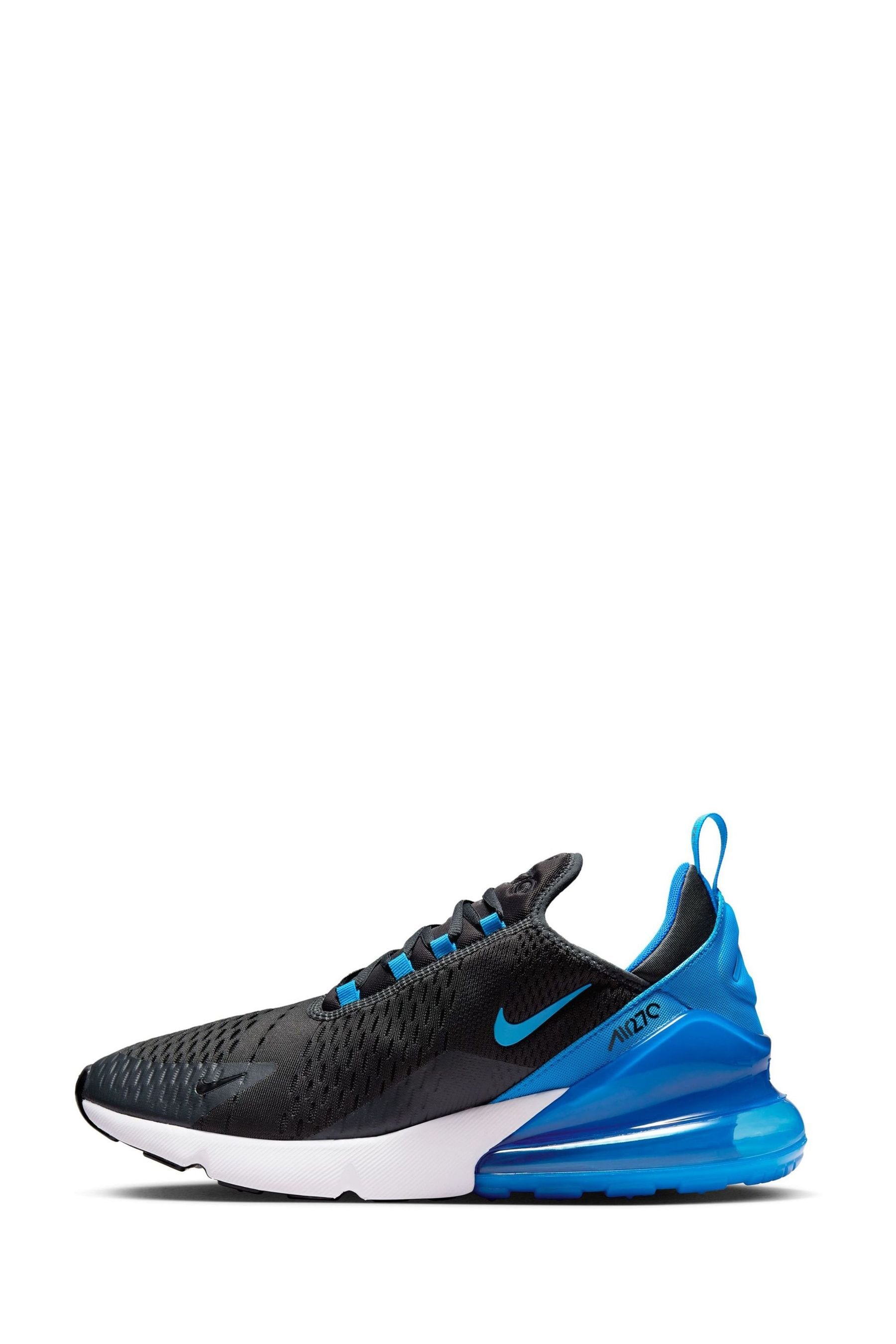 Buy Nike Grey Blue Air Max 270 Trainers from Next Luxembourg