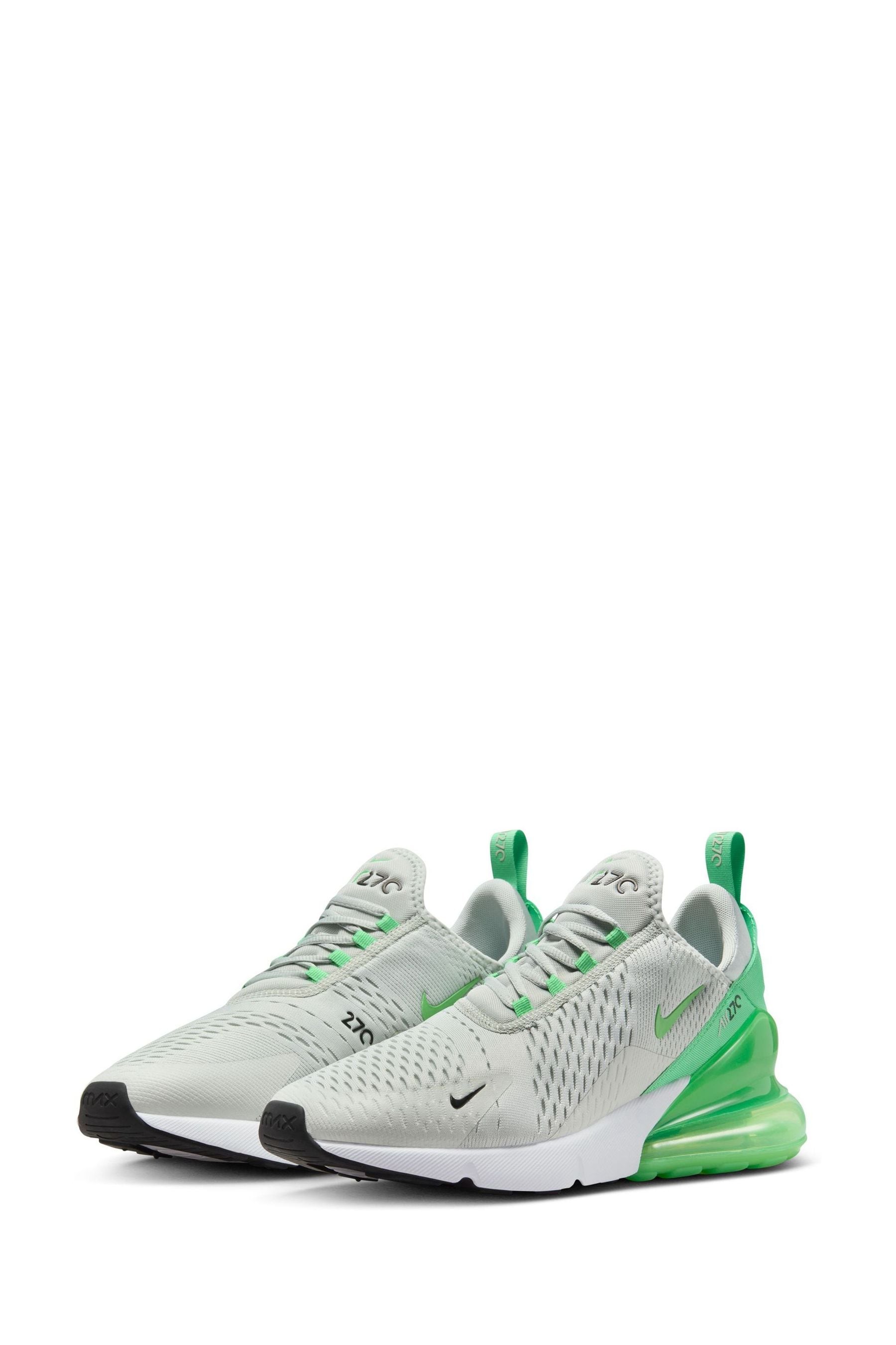 Buy Nike White Green Air Max 270 Trainers from Next Germany