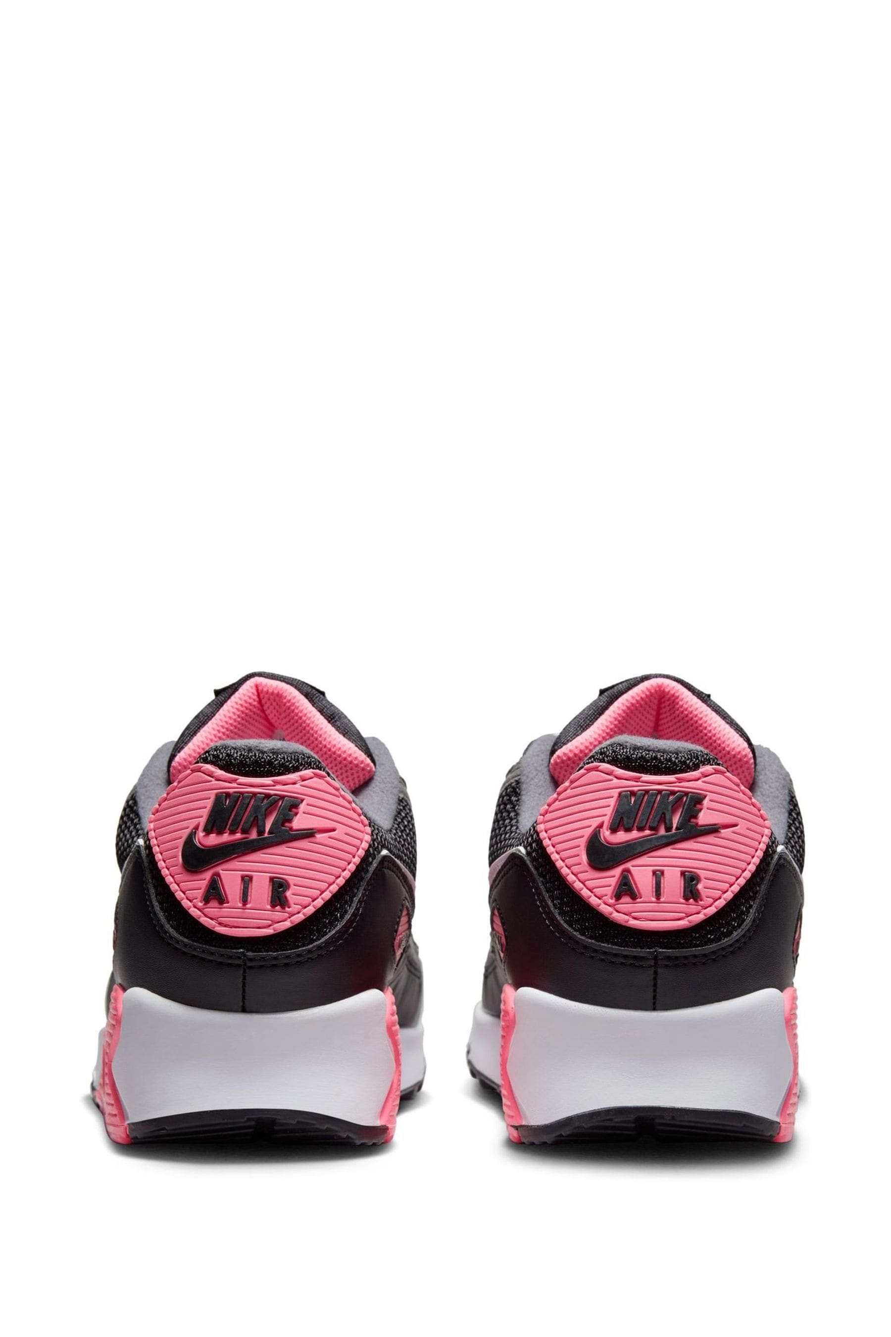 Pink black and white nike air max 90 store